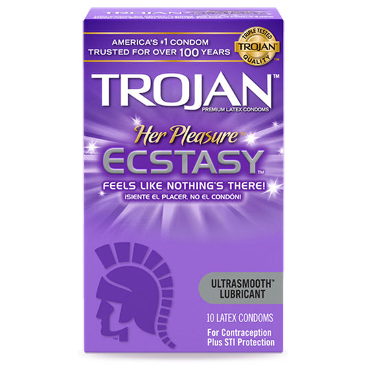 Trojan Her Pleasure Sensations Condoms 12pk