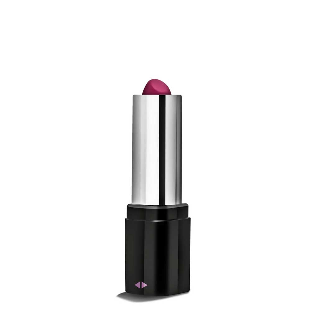 An image of the Blush vibrator by Rosé. The image shows a purple lipstick-shaped vibrator twisted down against a white background.