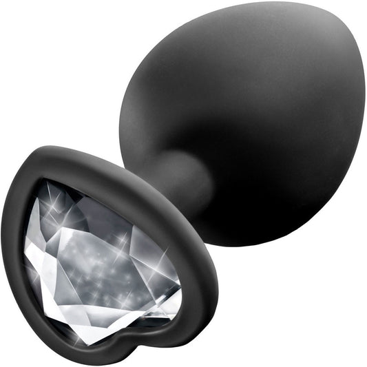Temptasia Bling Silicone Butt Plug Small - Black