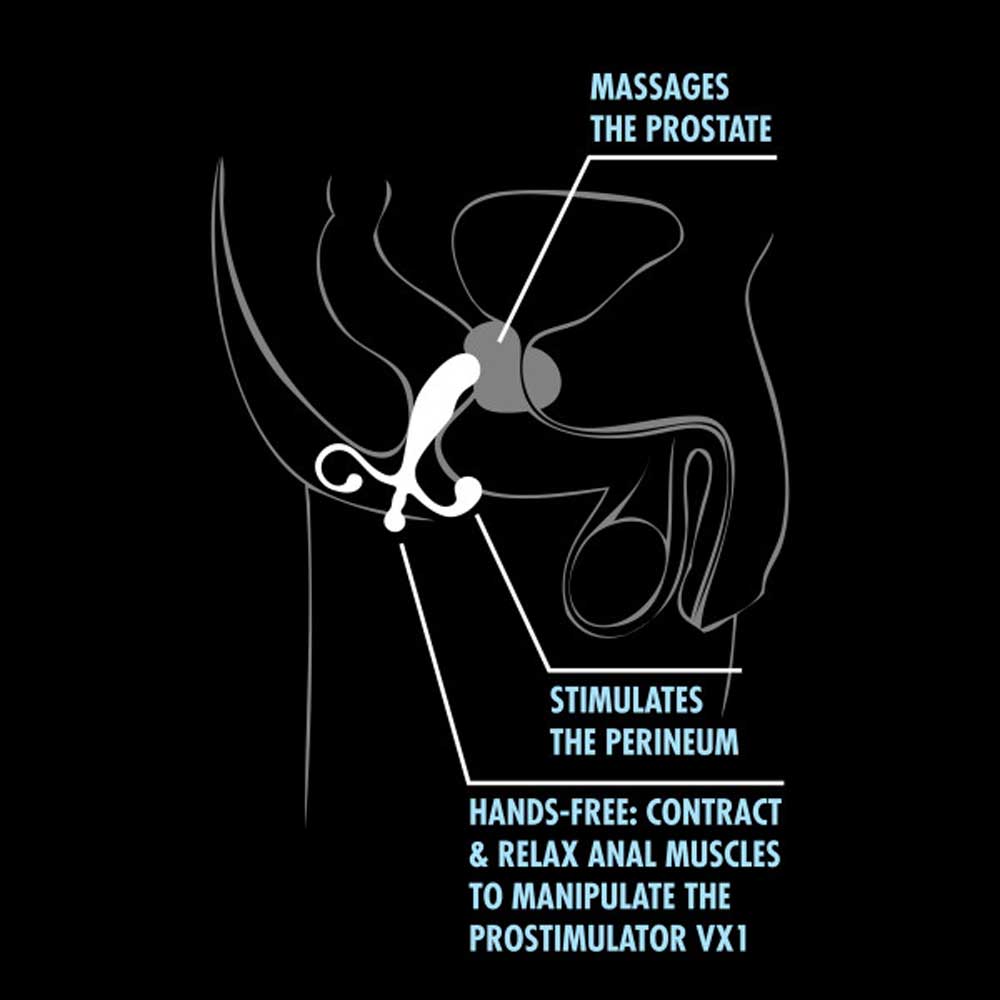 Performance Prostimulator VX1 Anal Prostate Toy Black