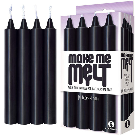 Make Me Melt Warm Drip Candles Black