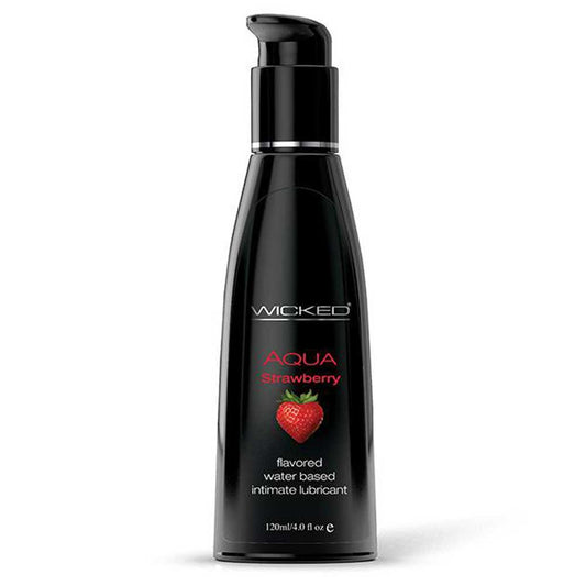 Wicked Aqua Lubricant Strawberry 4oz