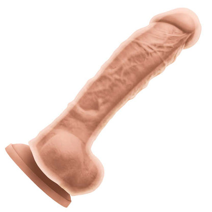 Colours Dual Density Silicone Dildo 8" - Tan