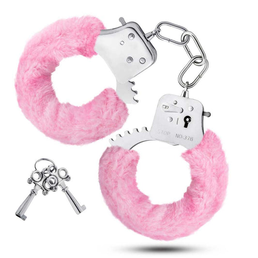 Temptasia Faux Fur Handcuffs - Pink