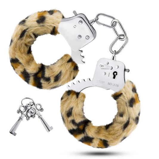 Temptasia Faux Fur Handcuffs - Leopard