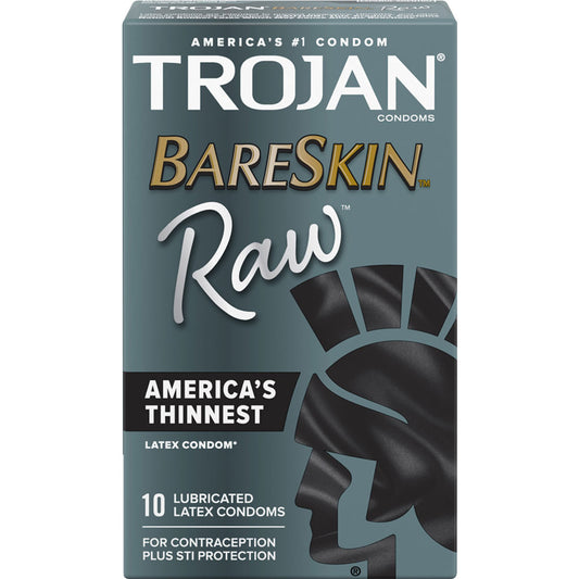 Trojan Bareskin Raw Thin Condoms 10 pack