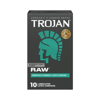 Trojan Raw Thin Condoms 10 pack