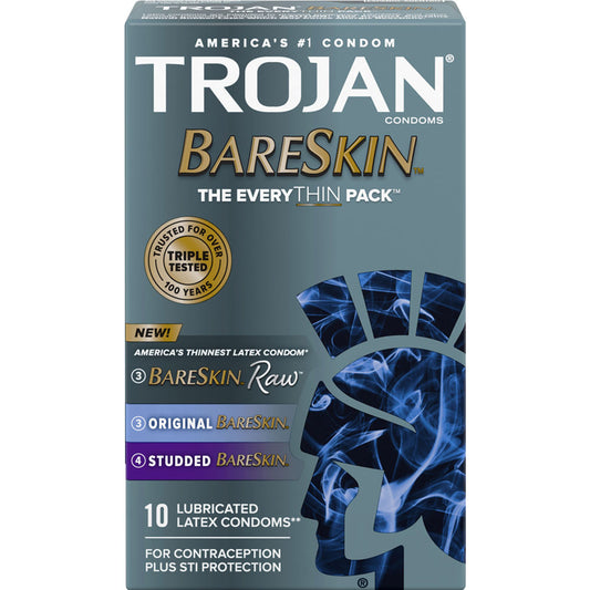 Trojan Bareskin EveryTHIN Pack Condoms 10 Pack