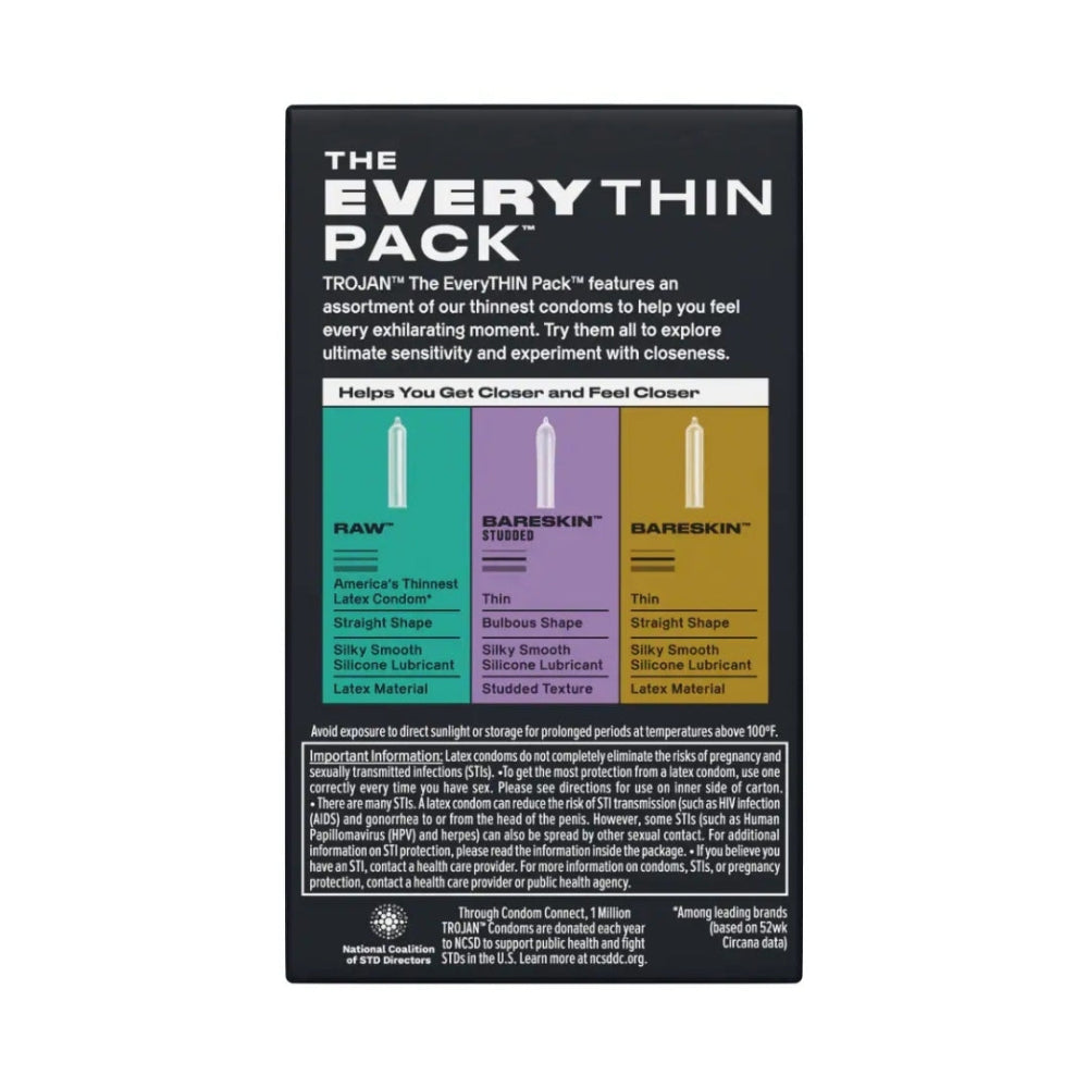 Trojan Bareskin EveryTHIN Pack Condoms 10 Pack