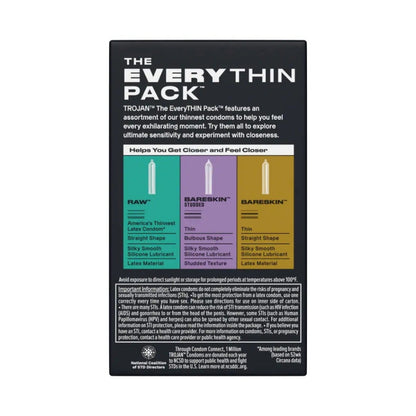 Trojan Bareskin EveryTHIN Pack Condoms 10 Pack