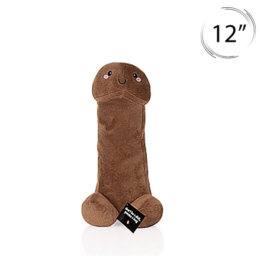 Penis Plushie Small 12" - Brown