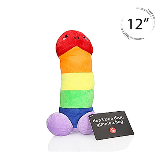 Penis Plushie Small 12" - Rainbow