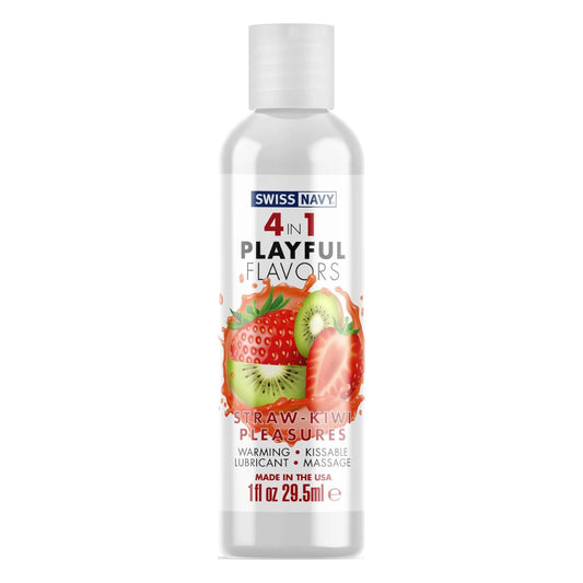 Swiss Navy 4 in 1 Flavors Strawberry Kiwi 1oz