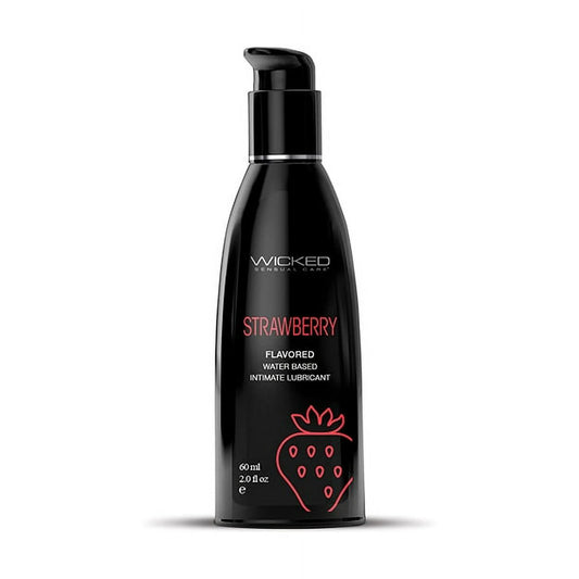 Wicked Aqua Lubricant Strawberry 2oz