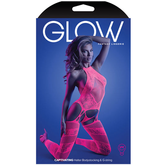 Glow - Captivating Suspender Bodystocking O/S