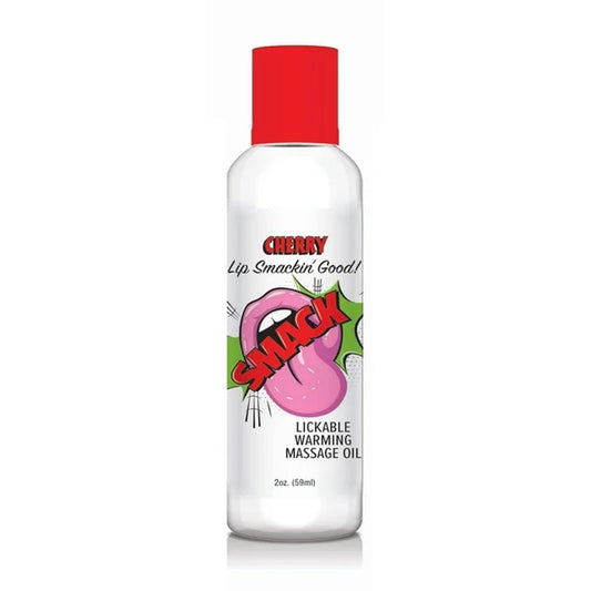 Smack Lickable Warming Massage Oil Cherry 2oz
