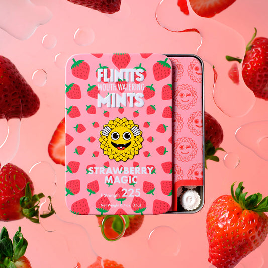 Flintts Mouthwatering Mints - Strawberry Magic 225