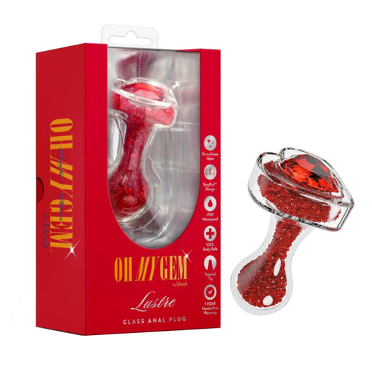 Oh My Gem Lustre Glass Anal Plug