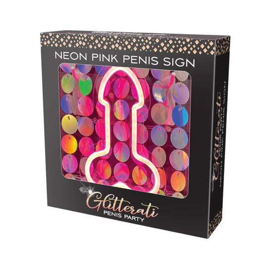 Neon Pink Penis Light Up Sign