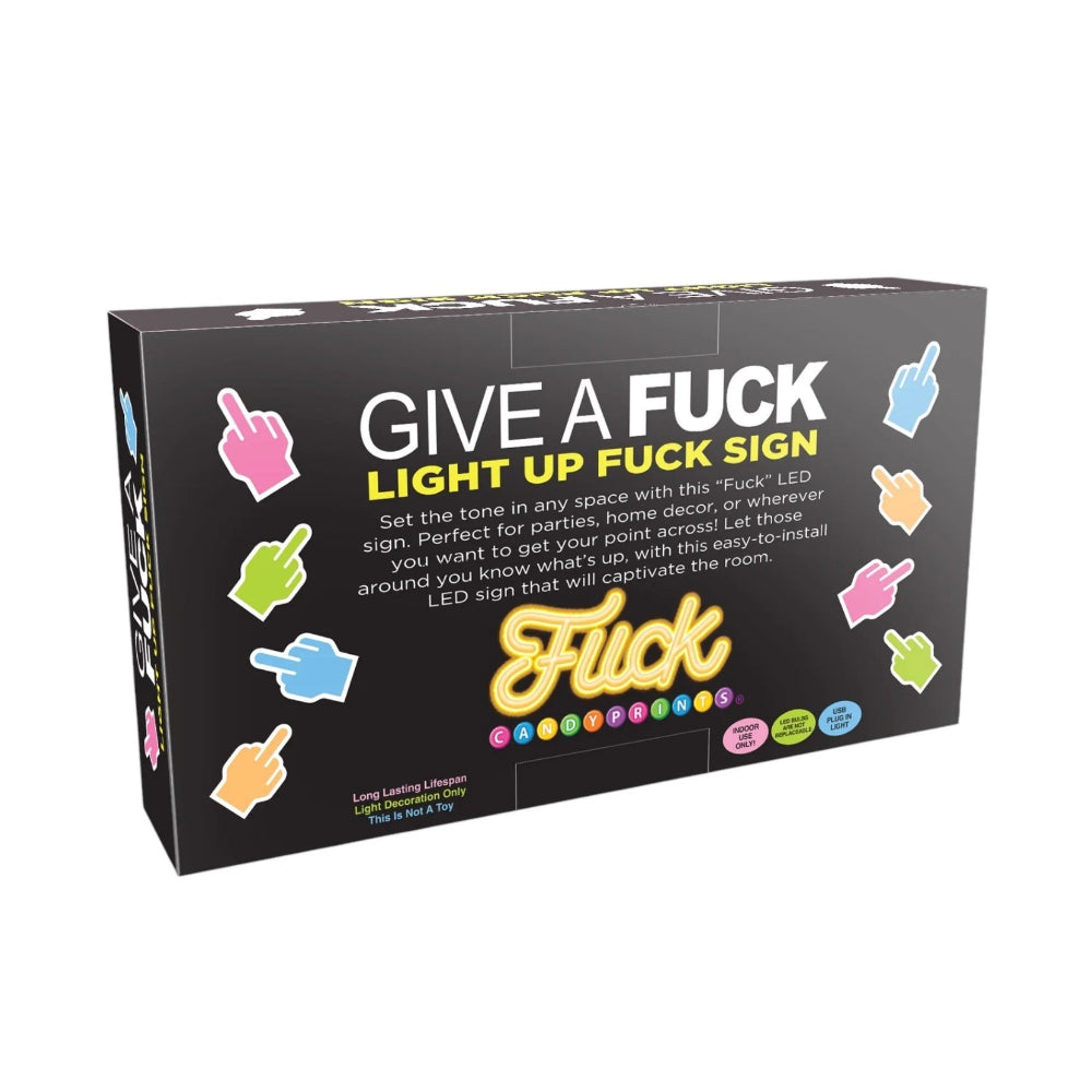 Neon Light Up Fuck Sign