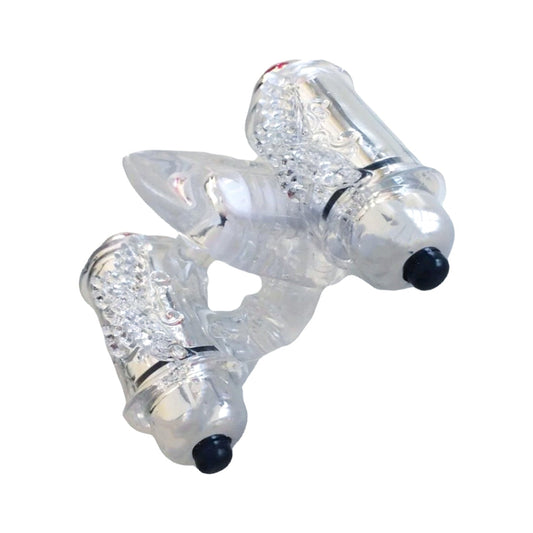 Wet Dreams Double Down Vibrating Cock Ring