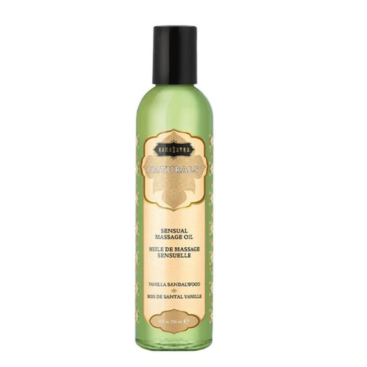 Kama Sutra Naturals Massage Oil Vanilla Sandalwood 8oz