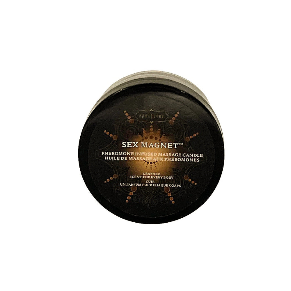 Kama Sutra Sex Magnet Pheromone Massage Candle Leather 1.7oz