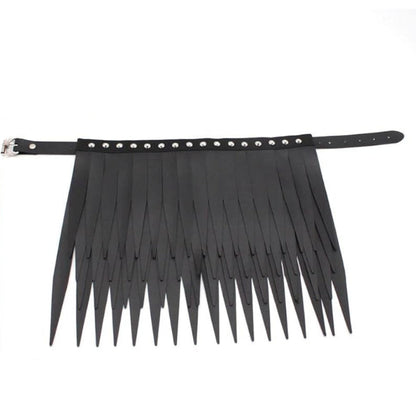 Gothic Falcon Crest Fringed Collar