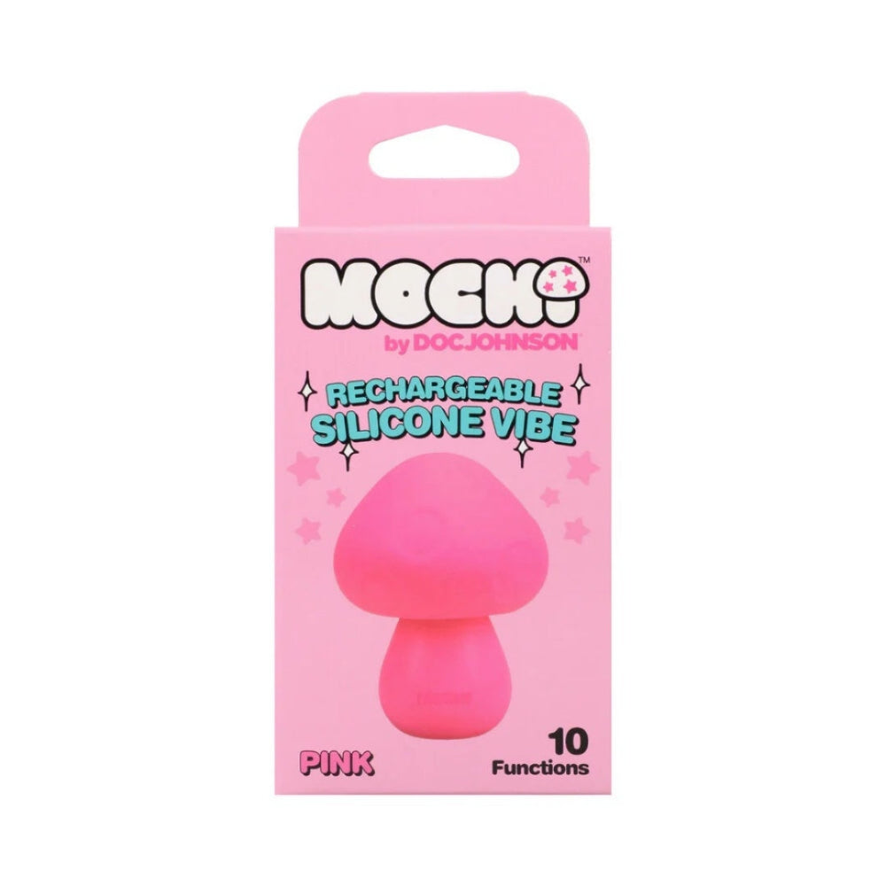 Mochi Rechargeable Silicone Mushroom Vibe - Pink