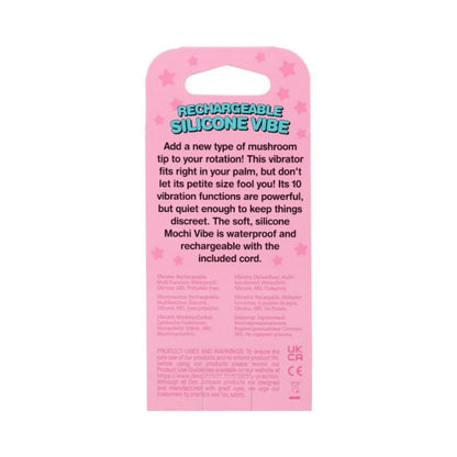 Mochi Rechargeable Silicone Mushroom Vibe - Pink
