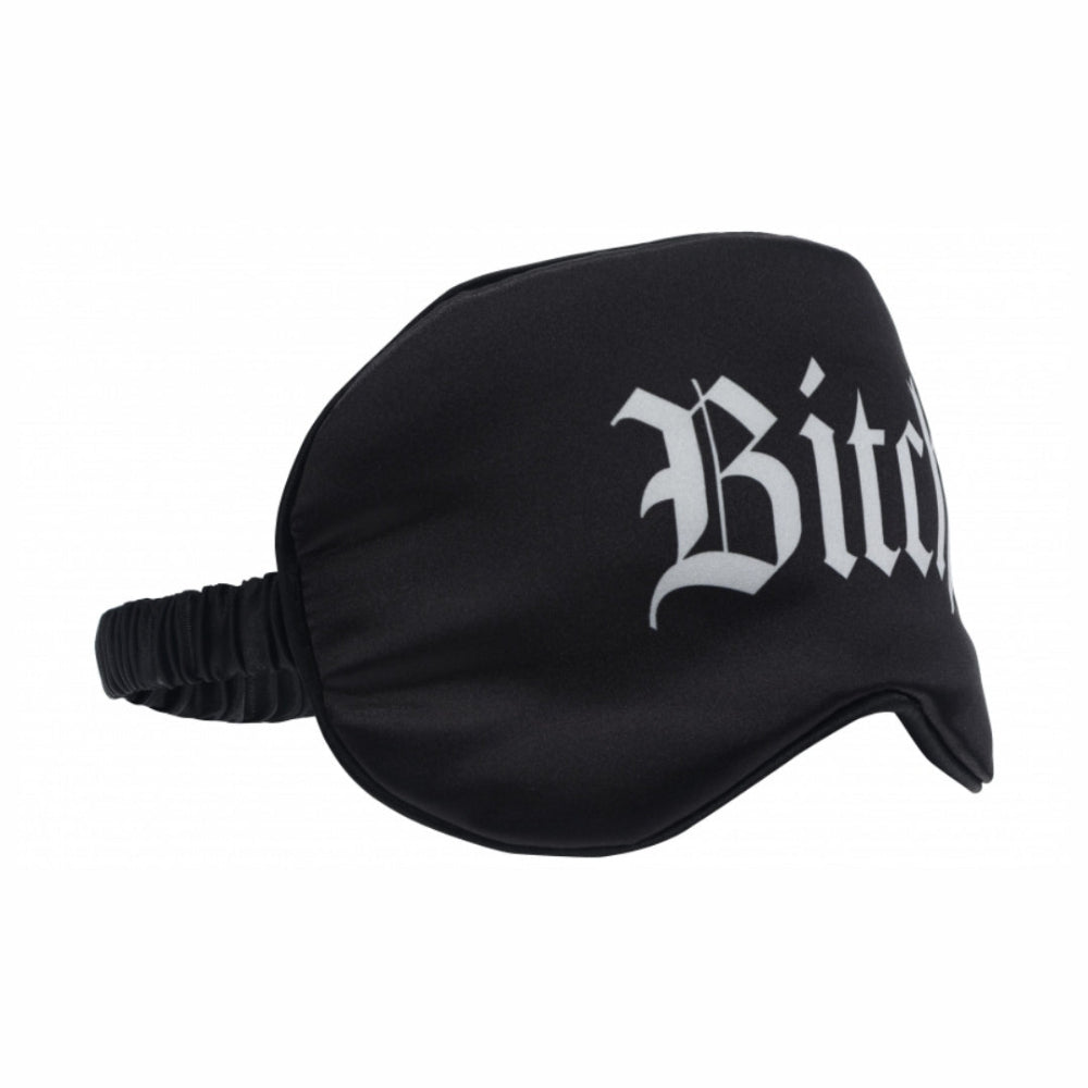 Ouch! Bitch Printed Satin Mask Black