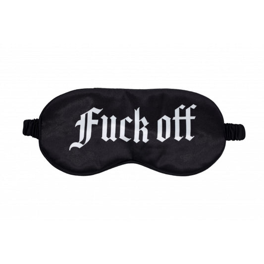 Ouch! Fuck Off Printed Satin Mask Black