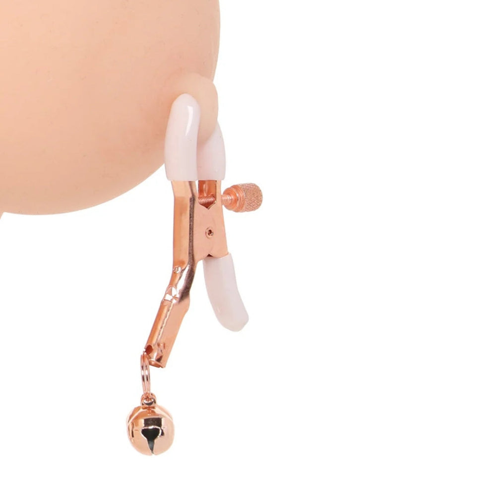 Sex & Mischief Peaches 'n Creame Bell Nipple Clamps