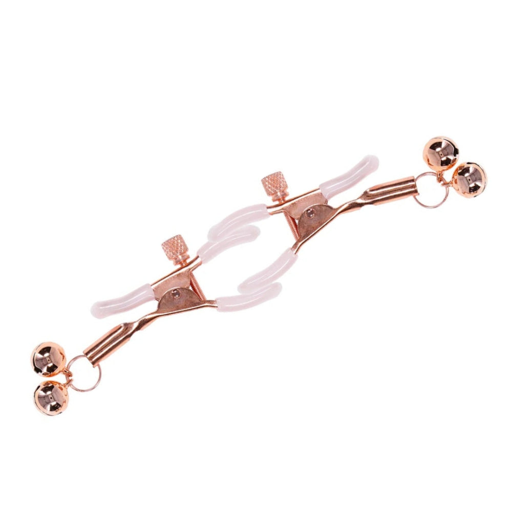 Sex & Mischief Peaches 'n Creame Bell Nipple Clamps