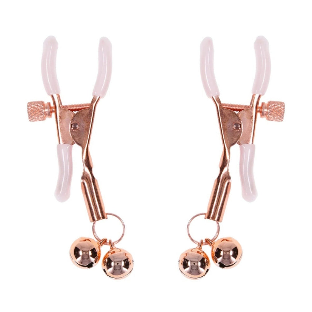 Sex & Mischief Peaches 'n Creame Bell Nipple Clamps