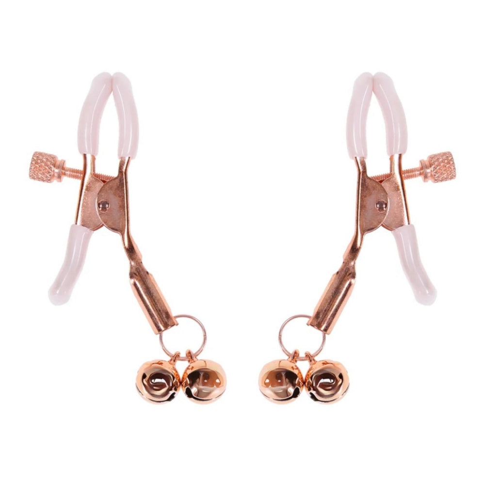 Sex & Mischief Peaches 'n Creame Bell Nipple Clamps