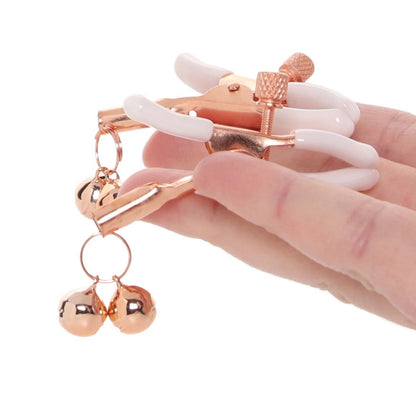 Sex & Mischief Peaches 'n Creame Bell Nipple Clamps