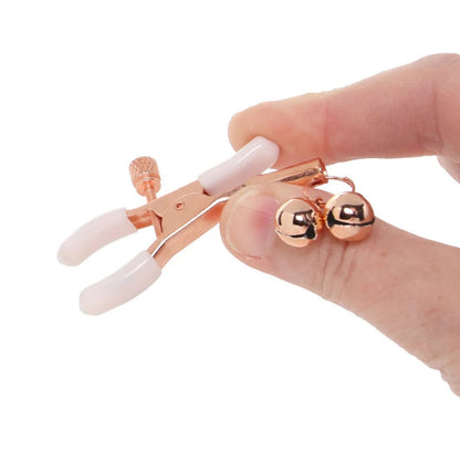 Sex & Mischief Peaches 'n Creame Bell Nipple Clamps