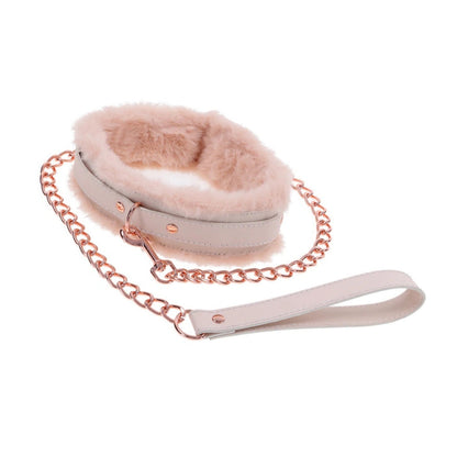 Sex & Mischief Peaches 'n Creame Fur Collar & Leash