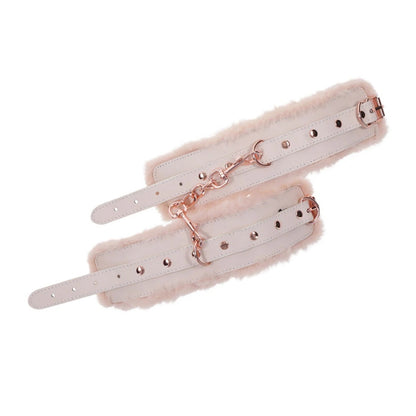 Sex & Mischief Peaches 'n Creame Fur Handcuffs