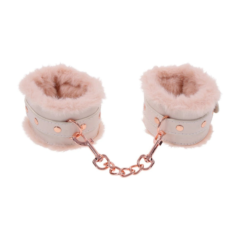 Sex & Mischief Peaches 'n Creame Fur Handcuffs