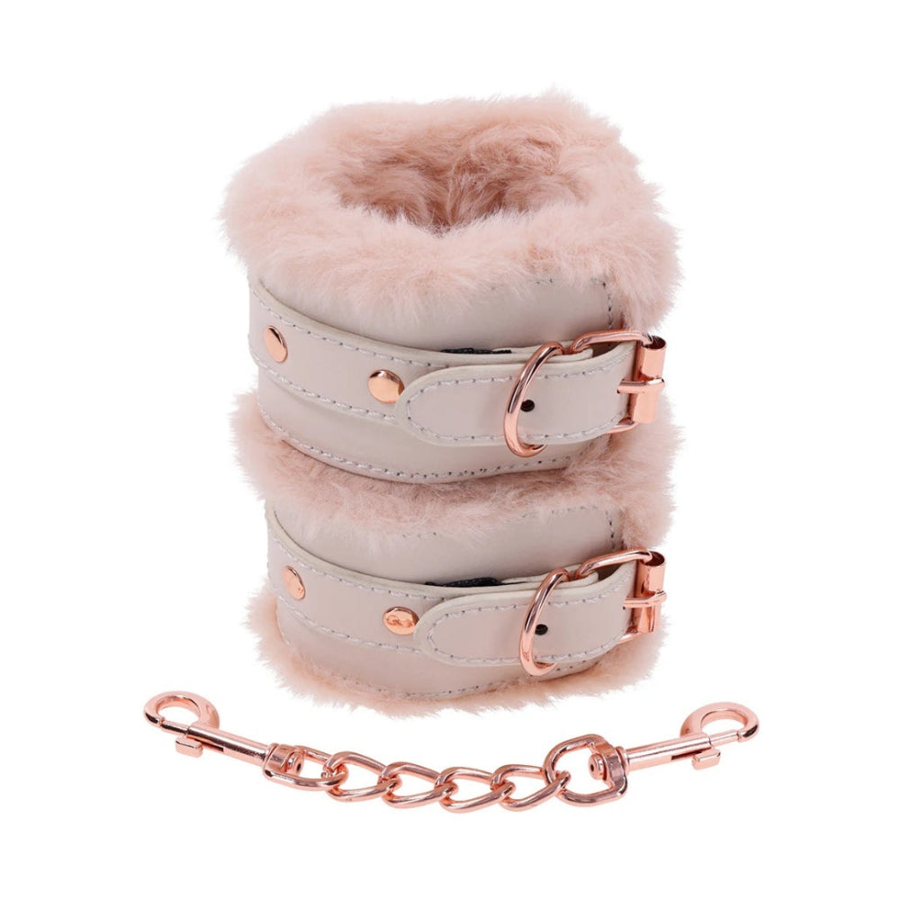 Sex & Mischief Peaches 'n Creame Fur Handcuffs