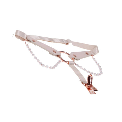 Sex & Mischief Peaches 'n Creame Pearl Garters