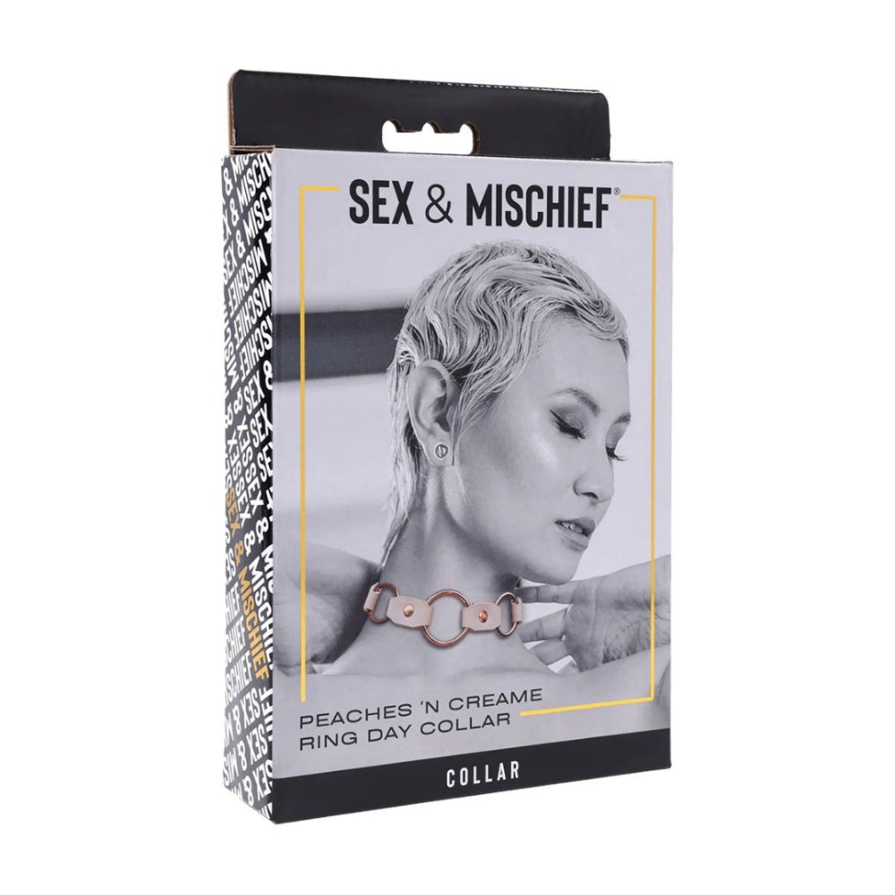 Sex & Mischief Peaches 'n Creame Ring Day Collar