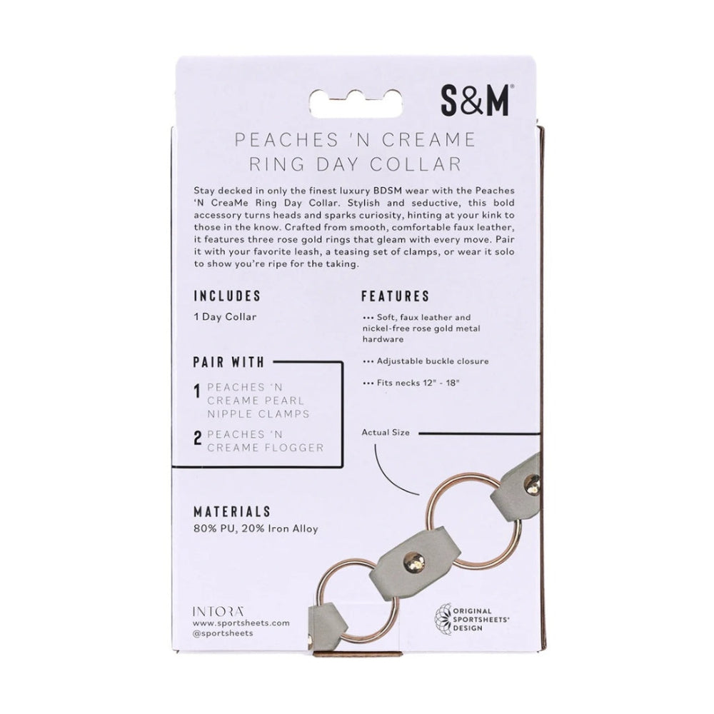 Sex & Mischief Peaches 'n Creame Ring Day Collar