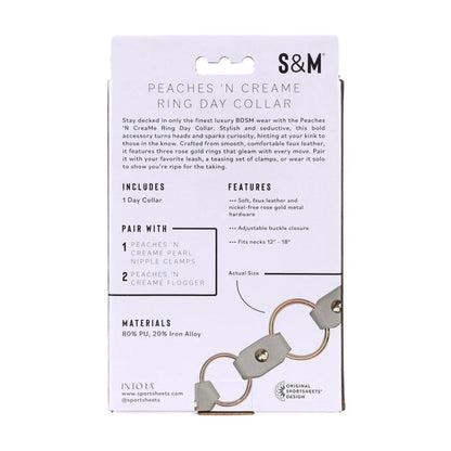 Sex & Mischief Peaches 'n Creame Ring Day Collar