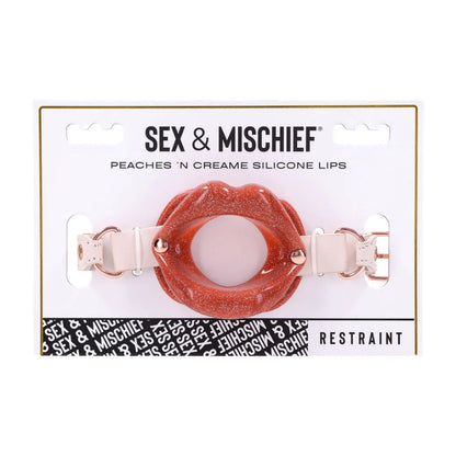 Sex & Mischief Peaches 'n Creame Silicone Lips Gag