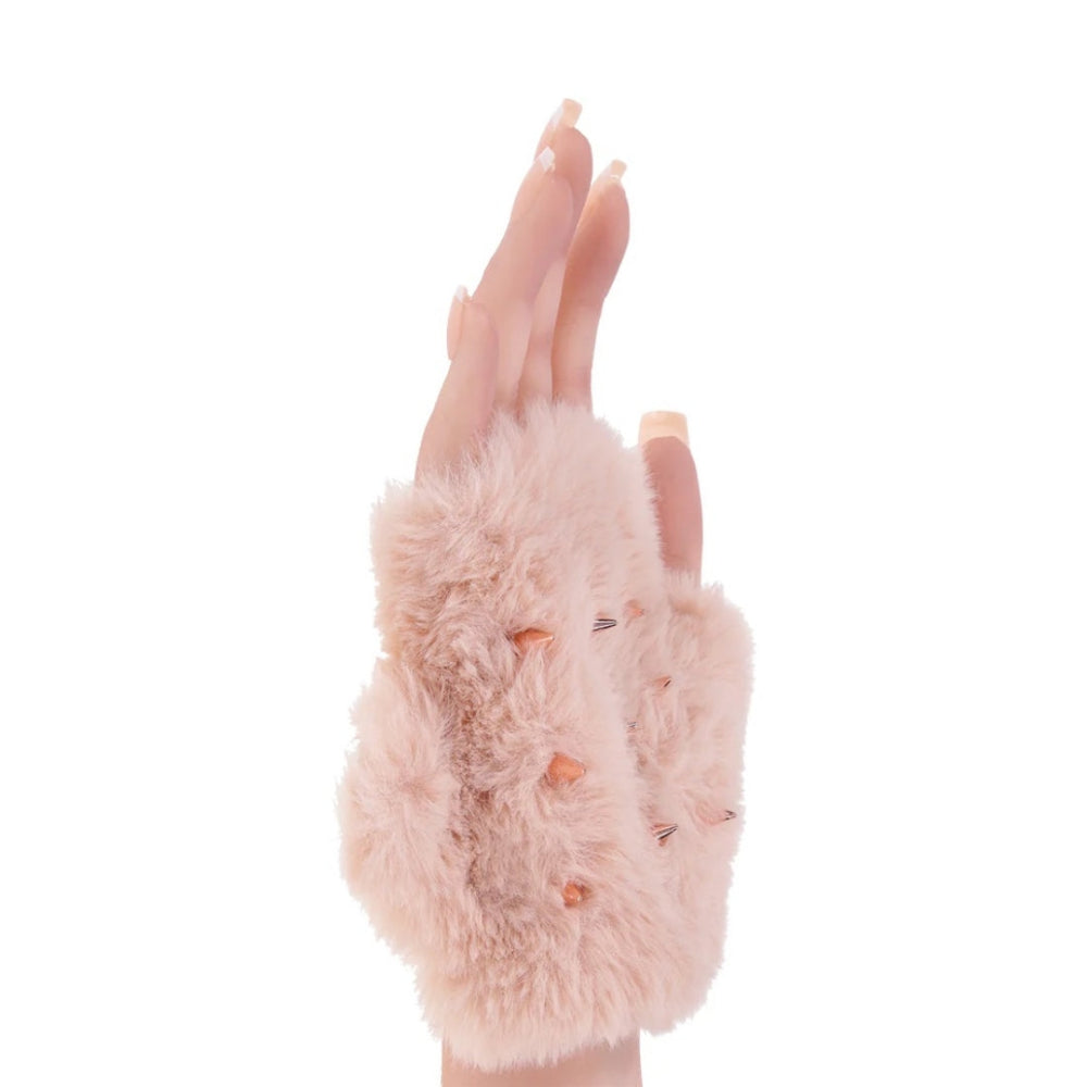 Sex & Mischief Peaches 'n Creame Spiked Sensory Fur Glove