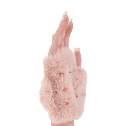 Sex & Mischief Peaches 'n Creame Spiked Sensory Fur Glove