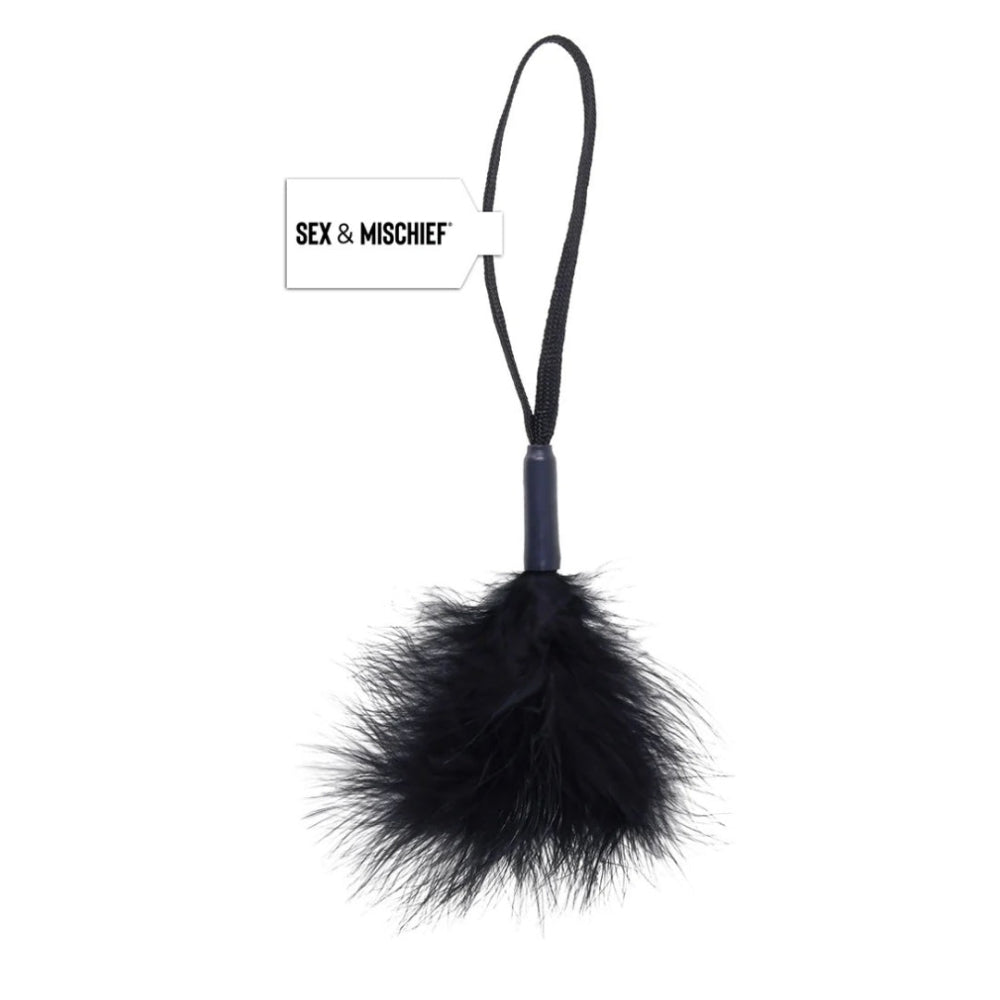 Sex & Mischief Peaches 'n Creame Feather Tickler Black